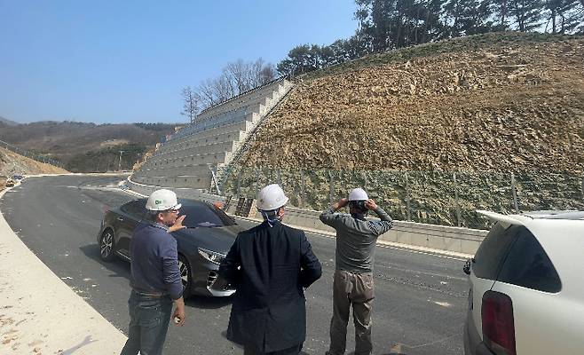 해빙기 대형공사현장 안전점검. 전라남도 제공