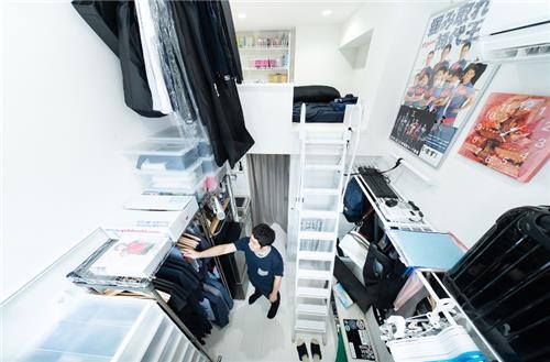일본 도쿄 요쓰야(四谷)의 한 초소형 아파트 내부. [사진출처 = 스필리투스 홈페이지 캡처]