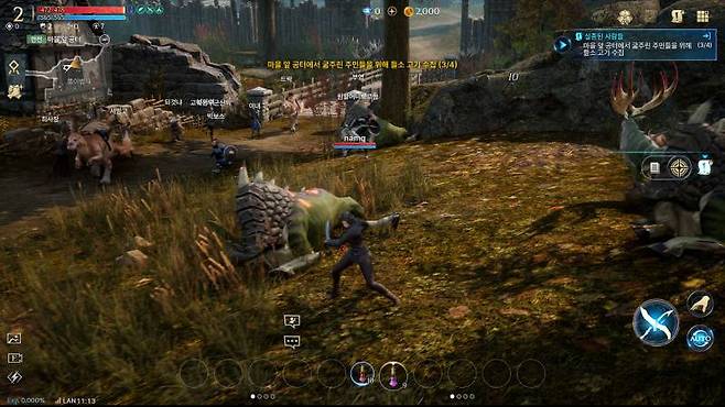 전투가 매우 빠르고, 돈도 잘 벌려서 플레이가 쾌적하다