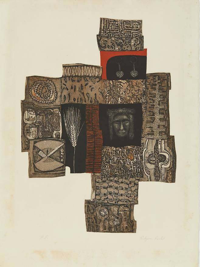 박래현, 기억, 1973, 에칭,에쿼틴트, 60.8x44cm *재판매 및 DB 금지