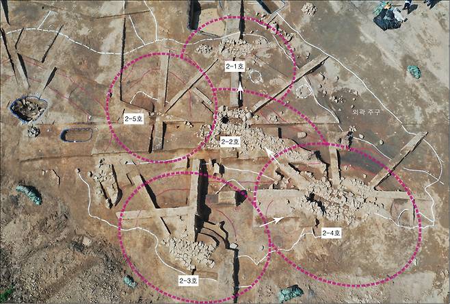 [뉴시스]세종]세종시 전의면 읍내리 2호분 발굴 현장 항공도(사진=세종시) *재판매 및 DB 금지