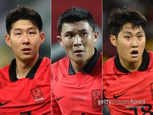 손흥민, 김민재, 이강인(왼쪽부터). 사진=게티이미지코리아