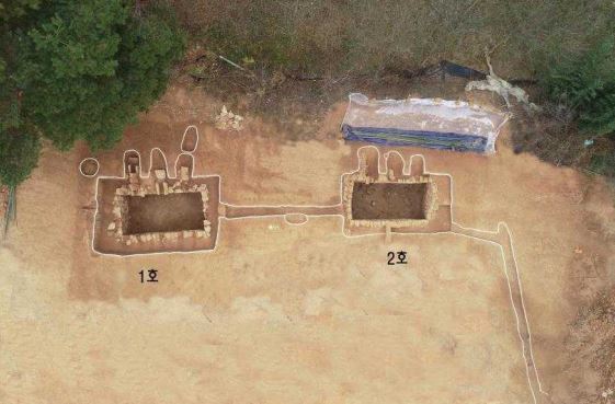 익산 서동생가터 유적에서 발견된 석축 저온저장고 전경. 문화재청 제공