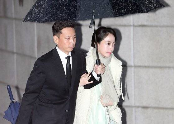 정대선 HN Inc 대표와 부인 노현정 전 아나운서. 사진은 지난 2019년 3월 모습. 연합뉴스