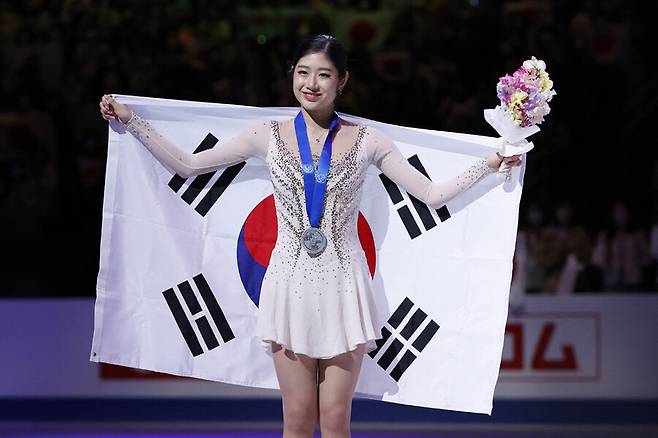 ▲ 2023 ISU 피겨 스케이팅 세계 선수권대회 여자 싱글에서 은메달을 따낸 이해인 ⓒ연합뉴스/AP