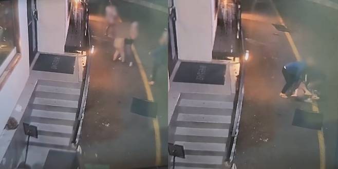 스타 셰프 전 아내인 유명 식당 대표가 공개한 CCTV 장면. (블로그 갈무리)