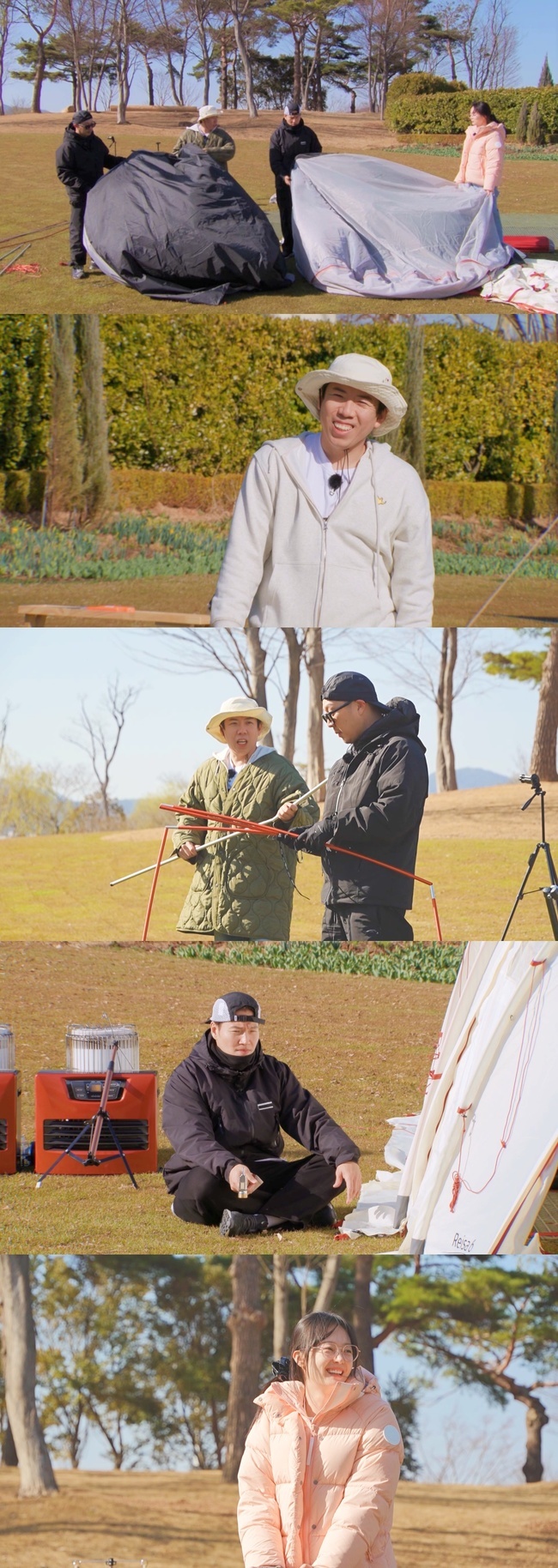 The Running Man members have left Androsace umbellata Camping.In the SBS  ⁇  Running Man ⁇  broadcast on March 26, the members who arrived at the Camping site found the camping equipment piled up, and  ⁇ Tent was the first to hit it.Members began assembling Tent, led by Yang Se-chan, who had a career in Camping.I do not want to fight, I do not want to be annoyed, I promise to be a loving Camping, but I can not bear my anger, so I was expecting an unfavorable Camping.