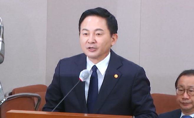 지난 23일 국회 국토교통위원회 임시회에 참석한 원희룡 국토교통부 장관.