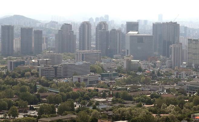 서울 남산에서 바라본 용산 일대의 모습 /뉴스1 ⓒ News1 구윤성 기자 /사진=뉴스1