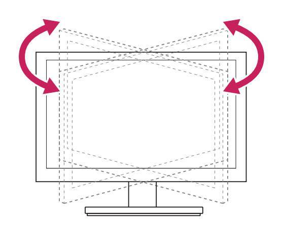 지원하는 모니터는 많지 않지만, 상담이나 발표 업무에 유용한 스위블 기능 (출처=LG전자)