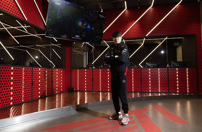 서울 강남구 T1 사옥에서 만난 페이커. 김종호 기자