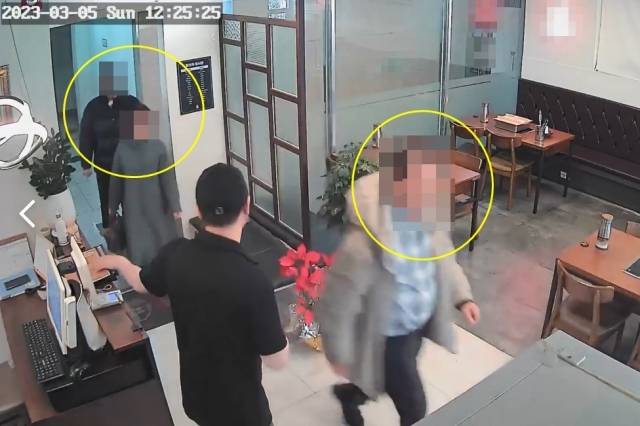 서울 양천구의 한 식당에서도 '일가족'으로 추정되는 이들이 음식 값을 계산하지 않고 식당을 빠져나가는 일이 벌어졌다. 독자 제공