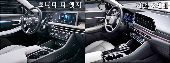 실내 비교 [사진출처=현대차]