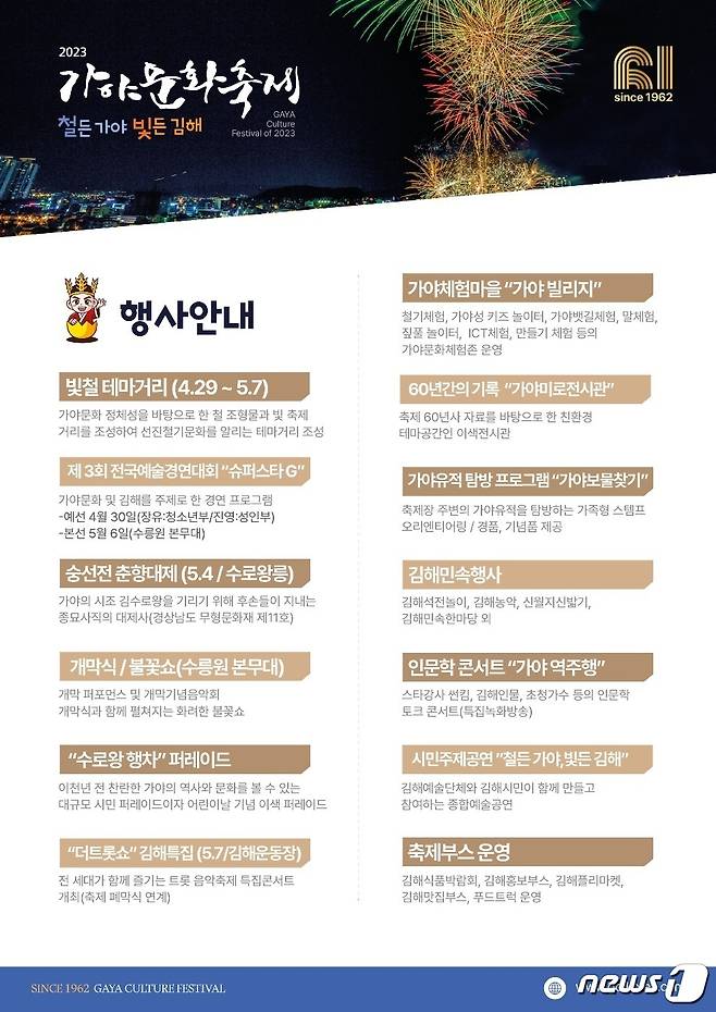 2023 김해 가야문화축제 프로그램 안내.(김해 가야문화축제 제전위원회 제공)