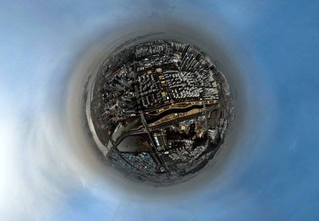 드론으로 촬영한 360도 이미지 원본. 양회성 기자 yohan@donga.com