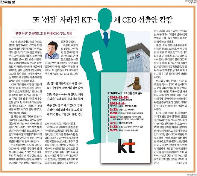 ▲3월28일 한국일보 11면.