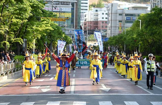 코로나19가 확산되기 이전 열린 가야문화축제의 거리 퍼레이드 장면 ⓒ김해시