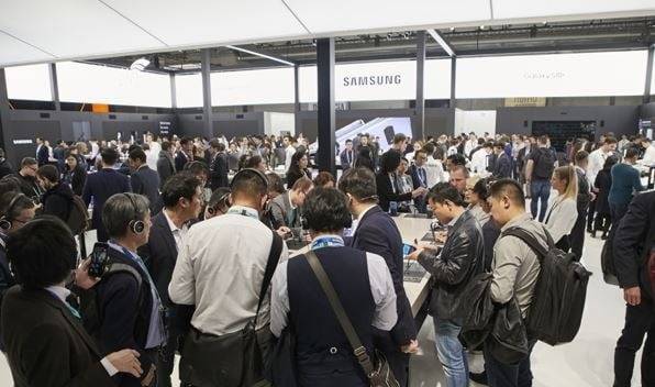 (사진 출처=삼성전자) 2019 MWC 삼성전자 부스 갤럭시 언팩 현장  @스페인 바르셀로나