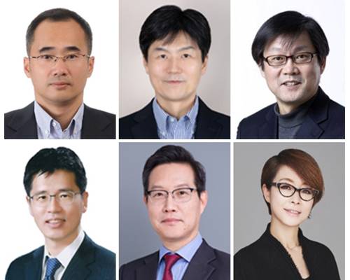Upper line : Kim Woo-june, Nam Seok-woo, Park Seung-hee. Lower line : Baek Su-hyeon, Greg Yang , Lee Young-hee [image source : Samsung Electronics]