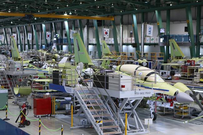 FA-50 생산라인. KAI 제공