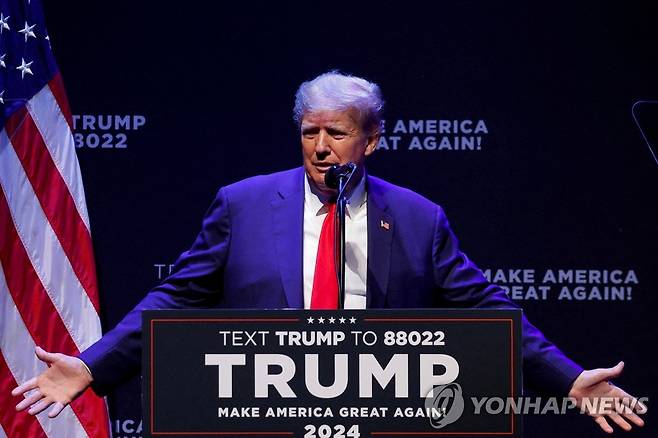 도널드 트럼프 전 미국 대통령 [로이터 연합뉴스 자료사진. 재판매 및 DB 금지]