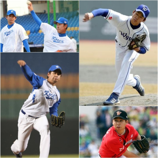 선수 시절의 윤희상. 윤희상은 2013년 월드베이스볼클래식(WBC)에서 태극마크를 달았고 SK 와이번스 시절에는 김광현과 함께 선발진을 이끈 핵심 자원이었다. IS 포토