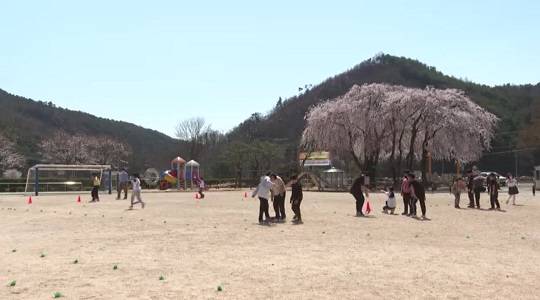 서하초 운동장을 뛰노는 아이들