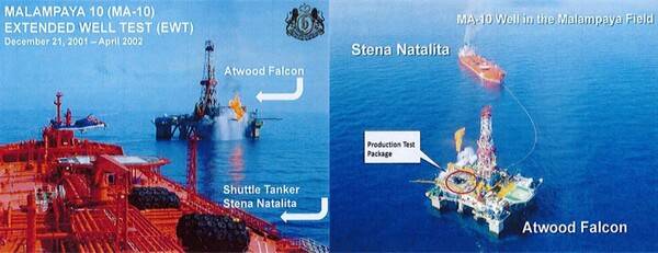 2001~2002년 필리핀 BURGUNDY 그룹 필리핀 말람파야유전(MA-10) 확장 시추공 테스트, 일일25,000배럴 원유 생산 및 수출. 사진┃JH홀딩스그룹