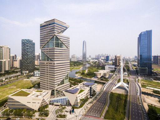 인천 연수구 송도국제도시에 있는 G타워 전경. 인천경제청 제공