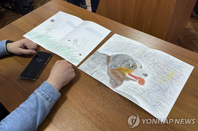 마샤가 평소에 그리던 그림 [AP 연합뉴스 자료사진. 재판매 및 DB 금지]