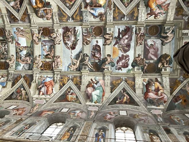 미켈란젤로 부오나로티, 시스티나 성당 천장화 [wikimedia]