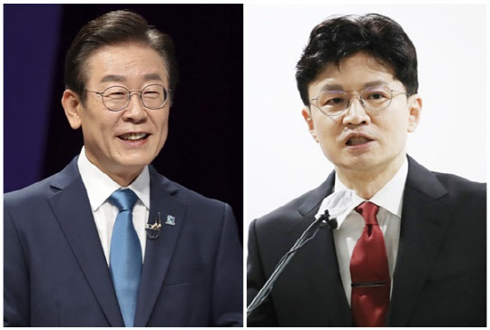 이재명(왼쪽) 더불어민주당 대표와 한동훈 법무부 장관. <연합뉴스>