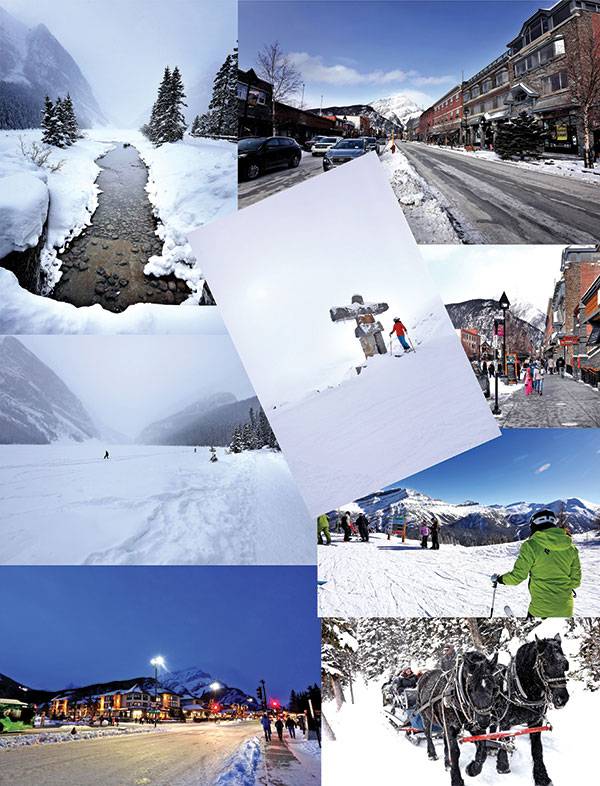 레이크루이스 스키장의 여러 풍경들. 캐나다 스키 여행을 계획하고 있다면 휘슬러만 방문할 게 아니라 여기도 꼭 와야 한다.