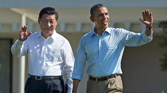 버락 오바마 미국 대통령과 시진핑 중국 국가주석