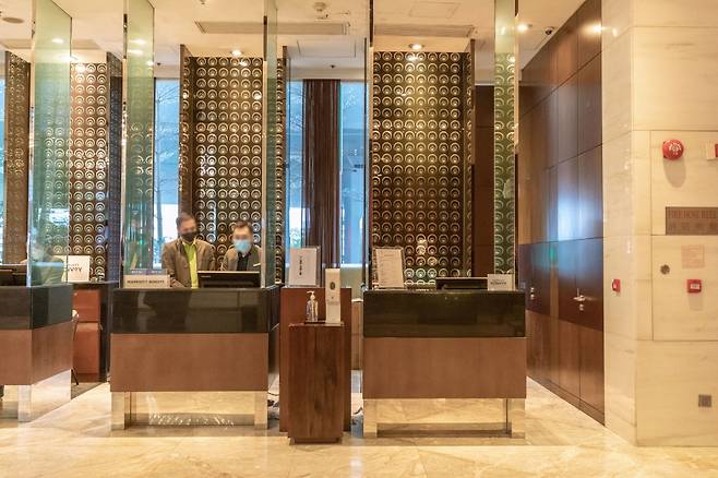 코트야드 바이 메리어트 홍콩 로비 ⓒ김민형