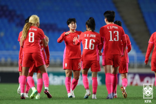 여자 축구대표팀은 지난 7일 가상의 모로코인 잠비아와 평가전에서 5-2로 대승했다. 2차전에서도 승리해 월드컵 전 자신감을 채운다는 각오다.(사진=KFA)