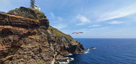 독도 동쪽 섬 동도의 모습. 백종현 기자