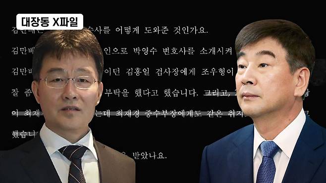 ▲사진은 김만배 전 기자(좌)와 최재경 전 민정수석(우)