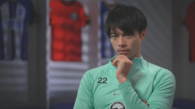 ▲ SPOTV NOW와 인터뷰하는 미토마 카오루.