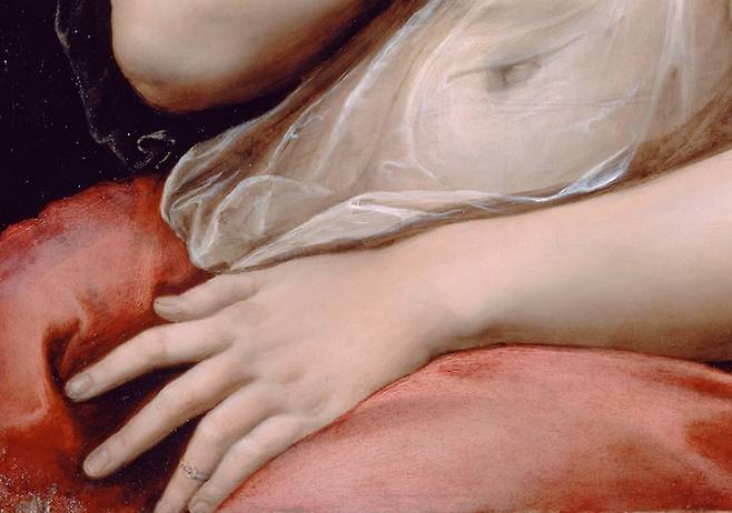 라파엘로 산치오, 라 포르나리나(일부 확대)