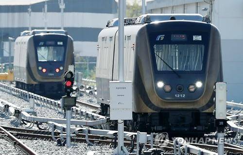 김포도시철도 열차 [연합뉴스 자료사진]