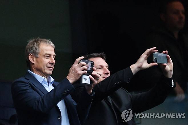 토트넘 홋스퍼 경기장 찾은 클린스만 감독 [AFP=연합뉴스]