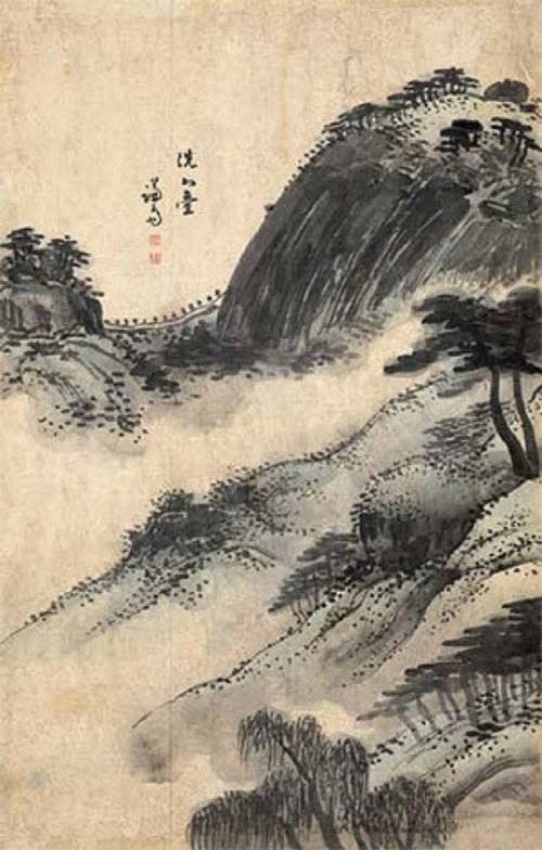 겸재 정선이 그린 ‘세심대(洗心臺)’. 조선 후기 왕실 꽃놀이의 중심으로, 정조가 특히 즐겨 찾았다. 공아트스페이스본 소장