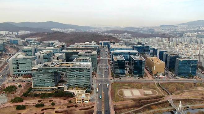 [성남=뉴시스] 판교테크노밸리 전경. (사진=성남시 제공) 2023.04.17. photo@newsis.com *재판매 및 DB 금지