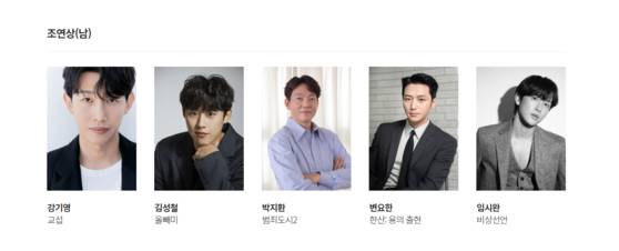 제59회 백상예술대상 영화부문 남녀조연상 후보 〈사진=백상예술대상 공식 홈페이지〉