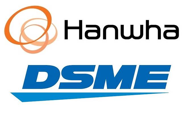 Logos of Hanwha, Daewoo Shipbuilding and Marine Engineering (Provided by each company)