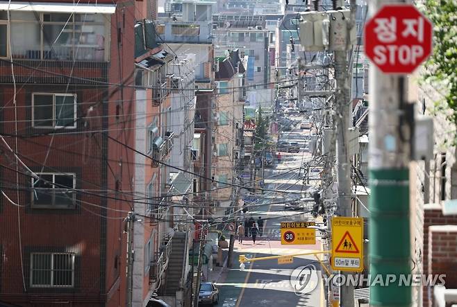 서울 강서구 빌라 밀집 지역 (사진은 기사와 직접 관련 없음) [연합뉴스 자료사진]