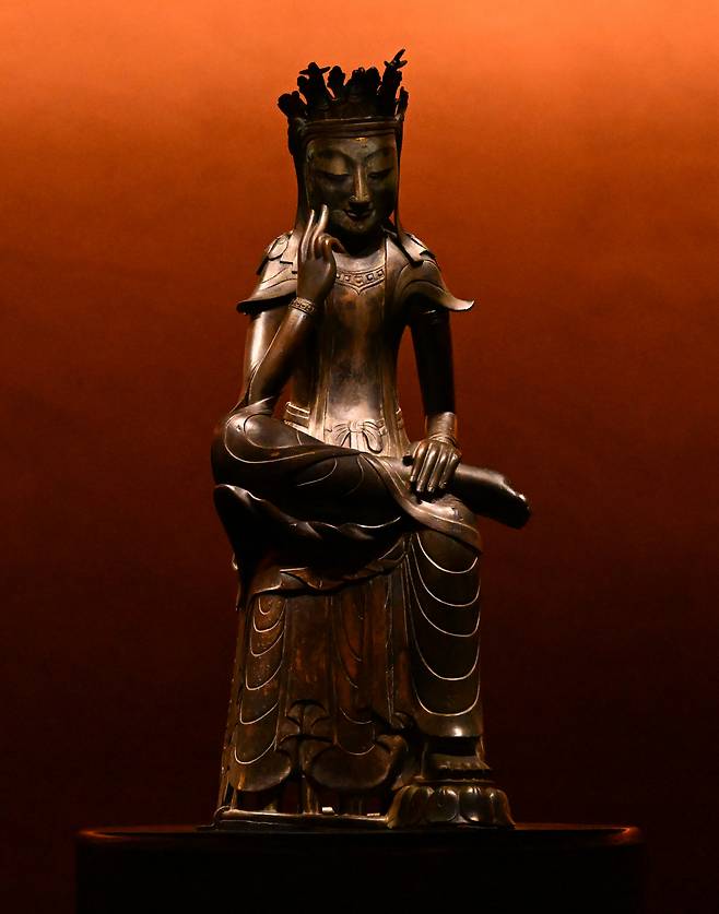 "Pensive Bodhisattva, National Treasure 78" from the Three Kingdoms period (Im Se-jun/ The Korea Herald)