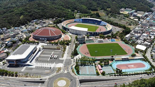 2023 전국생활체육대축전이 열리는 구미시민운동장 모습.[구미시 제공]