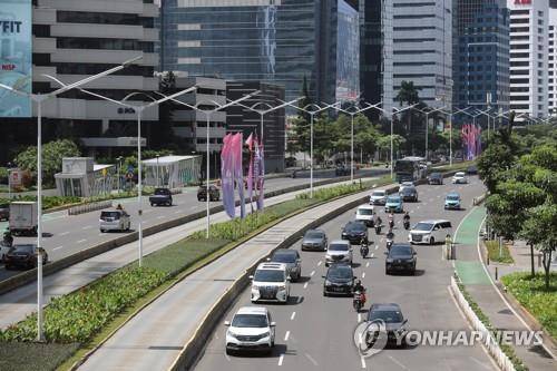 인도네시아 자카르타 도심의 모습 [EPA=연합뉴스 자료사진]